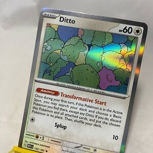 Ditto Rare SV: Scarlet & Violet 151 132/165 NM  Holo